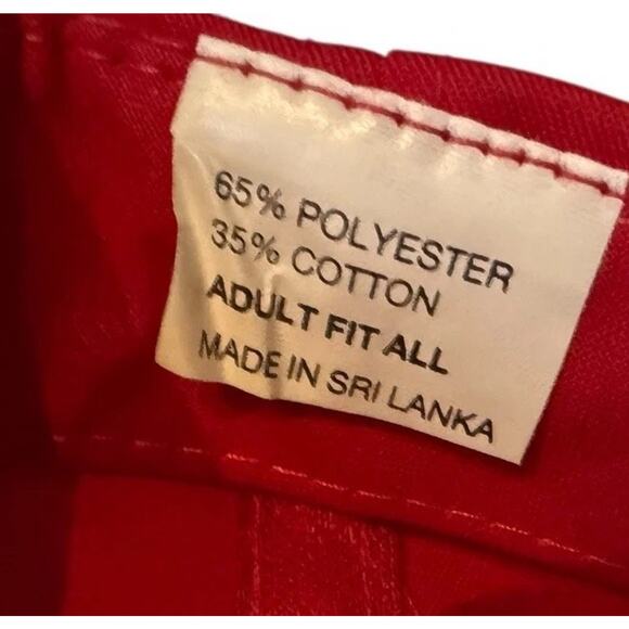 VTG Dave’s Balancing Machine Hat Red Snapback Trucker Racing Flags Closed Shop - Picture 7 of 7